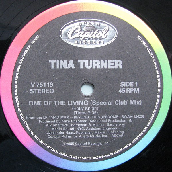 Tina Turner : One Of The Living (12")