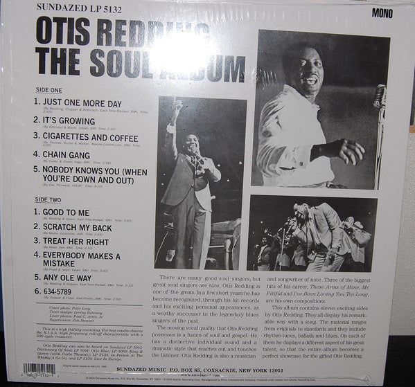 Otis Redding : The Soul Album (LP, Album, Mono, RE, 180)