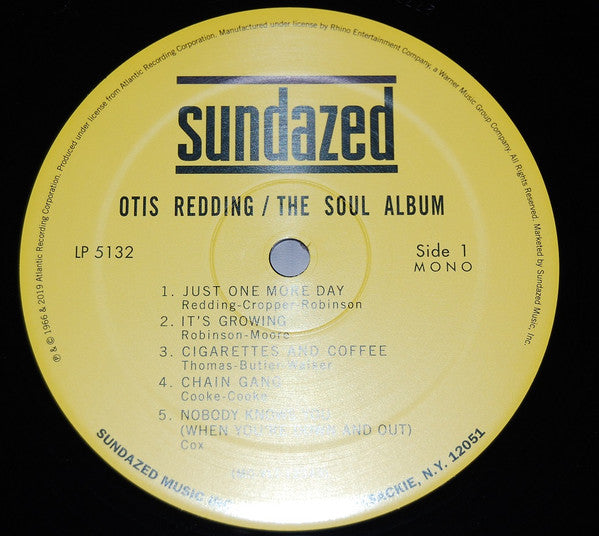 Otis Redding : The Soul Album (LP, Album, Mono, RE, 180)