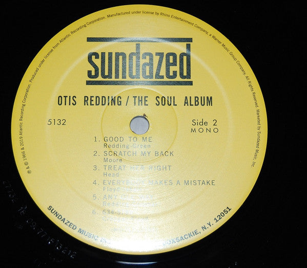 Otis Redding : The Soul Album (LP, Album, Mono, RE, 180)