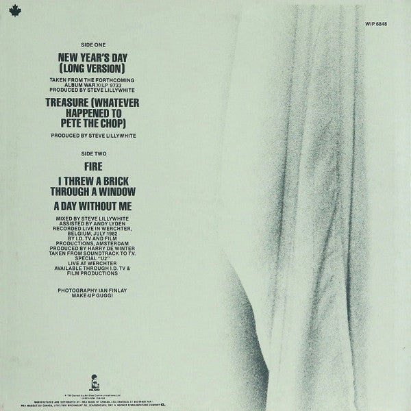 U2 : New Year's Day (Long Version) (12")