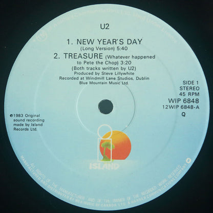 U2 : New Year's Day (Long Version) (12")