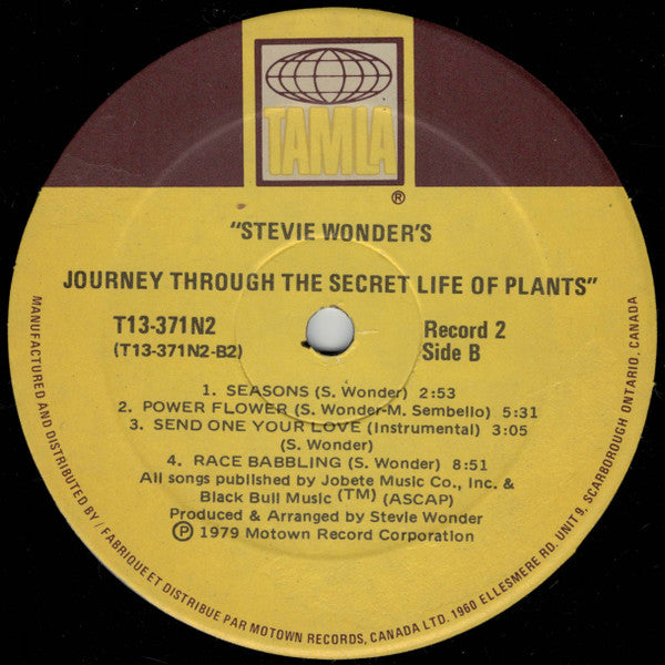 Stevie Wonder : Journey Through The Secret Life Of Plants (2xLP, Album, Tri)