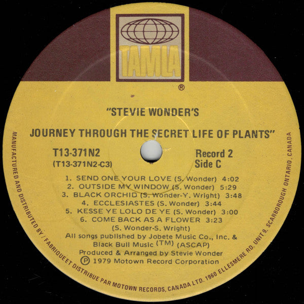 Stevie Wonder : Journey Through The Secret Life Of Plants (2xLP, Album, Tri)
