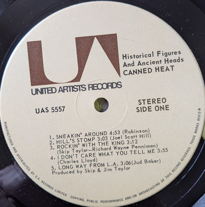 Canned Heat : Historical Figures And Ancient Heads (LP, Album)