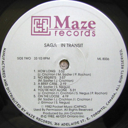 Saga (3) : In Transit (LP, Album)