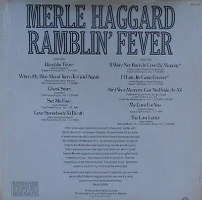 Merle Haggard : Ramblin' Fever (LP, Album)