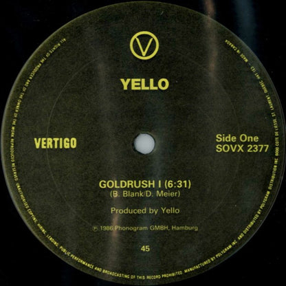 Yello : Goldrush (12", Single)