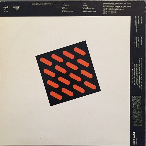Orchestral Manoeuvres In The Dark : Orchestral Manoeuvres In The Dark (LP, Album, Qua)