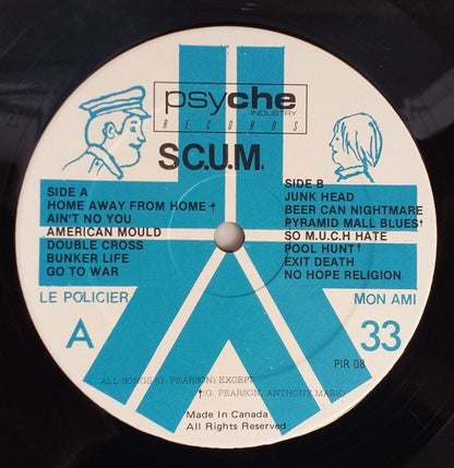 SC.U.M.* : Born Too Soon.... (LP, Album, Pin)