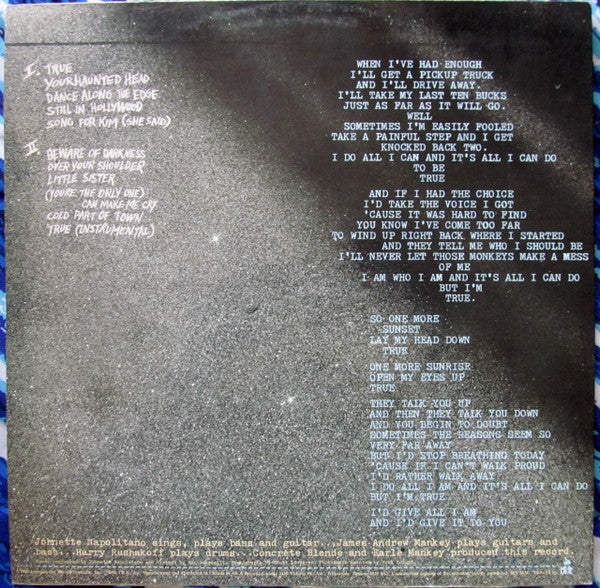 Concrete Blonde : Concrete Blonde (LP, Album)