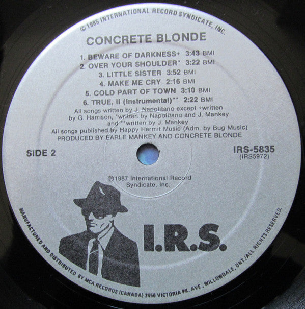 Concrete Blonde : Concrete Blonde (LP, Album)