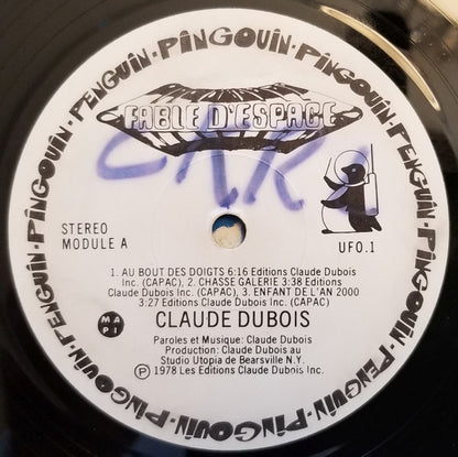 Claude Dubois : Fable D'Espace (LP, Album)