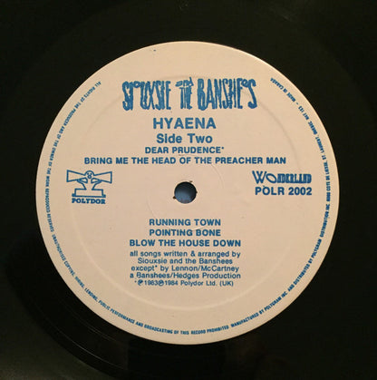 Siouxsie And The Banshees* : Hyaena (LP, Album)