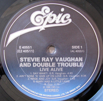 Stevie Ray Vaughan And Double Trouble* : Live Alive (2xLP, Album)