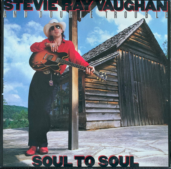Stevie Ray Vaughan & Double Trouble : Soul To Soul (LP, Album, Pit)