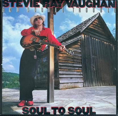 Stevie Ray Vaughan & Double Trouble : Soul To Soul (LP, Album, Pit)