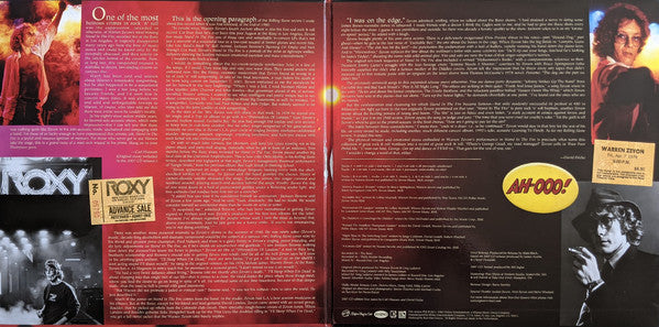 Warren Zevon : Stand In The Fire (Recorded Live At The Roxy) (Deluxe Edition) (2xLP, Album, Dlx, Ltd, Num, RE, 180)