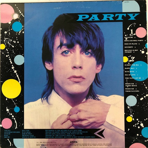Iggy Pop : Party (LP, Album)