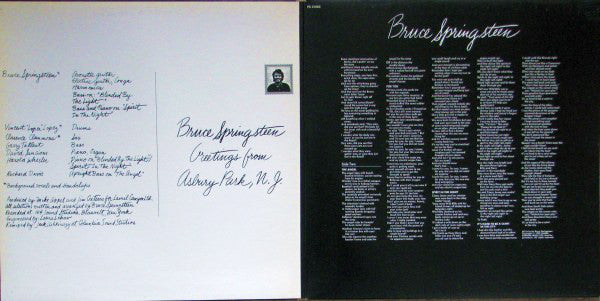 Bruce Springsteen : Greetings From Asbury Park, N.J. (LP, Album, RE, Gat)