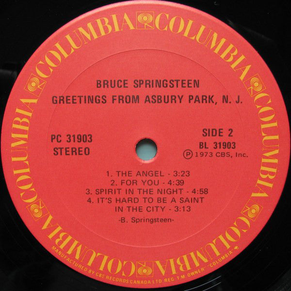 Bruce Springsteen : Greetings From Asbury Park, N.J. (LP, Album, RE, Gat)