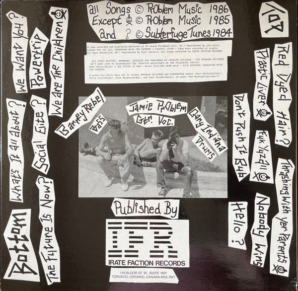 Problem Children : The Future Of The World Is Up To Us (LP, Album)