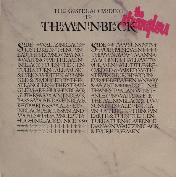 The Stranglers : The Gospel According To The Meninblack (LP, Album)