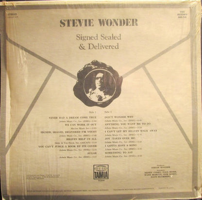 Stevie Wonder : Signed Sealed & Delivered (LP, Album, Hol)