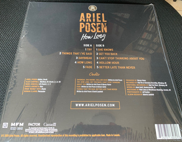 Ariel Posen : How Long (LP, Album)