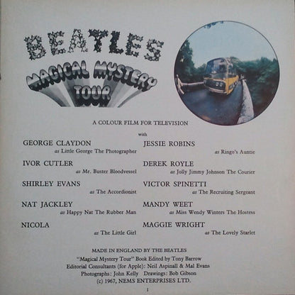 The Beatles : Magical Mystery Tour (LP, Album, Gat)