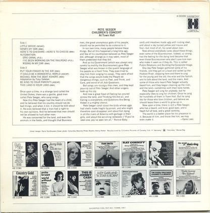 Pete Seeger : Children's Concert At Town Hall (LP, Album, RE)