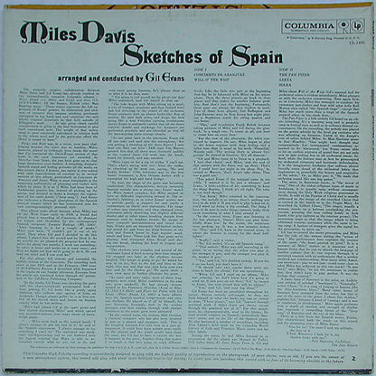 Miles Davis : Sketches Of Spain (LP, Album, Mono)