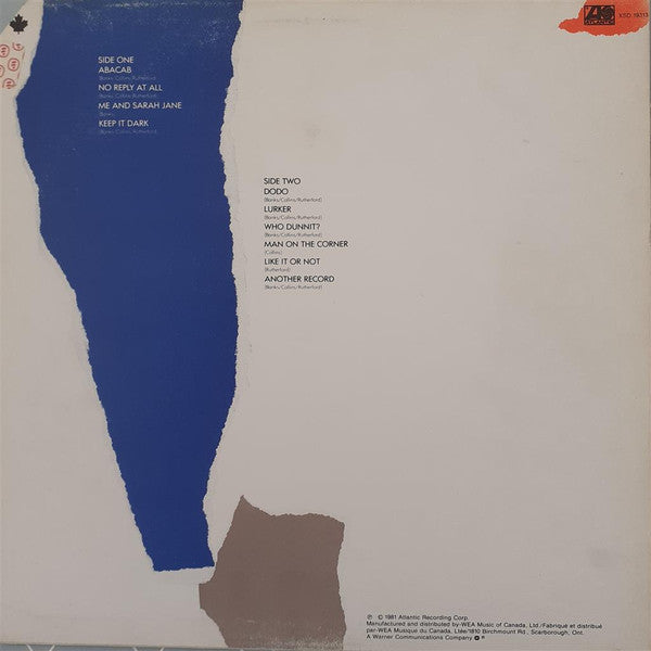Genesis : Abacab (LP, Album, RBY)