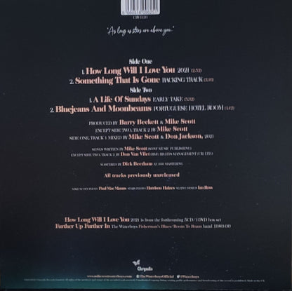 The Waterboys : How Long Will I Love You 2021 (12", RSD, Ltd)