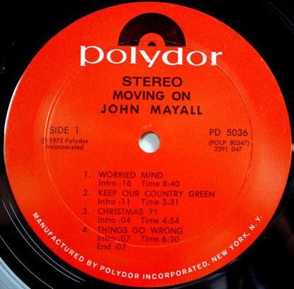 John Mayall : Moving On (LP, Album, Mon)