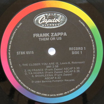 Zappa* : Them Or Us (2xLP, Album)