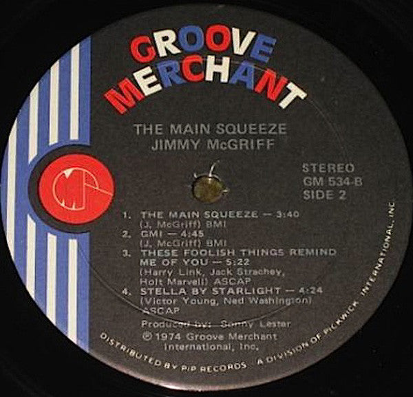 Jimmy McGriff : The Main Squeeze (LP, Album)