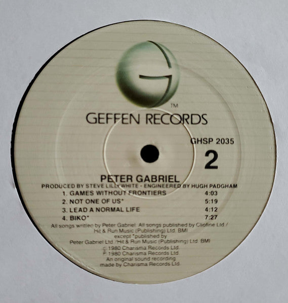 Peter Gabriel : Peter Gabriel (LP, Album, RE, ARC)