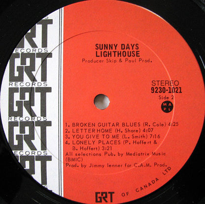 Lighthouse (2) : Sunny Days (LP, Album, Gat)