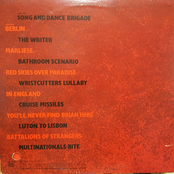 Fischer-Z : Red Skies Over Paradise (LP, Album)
