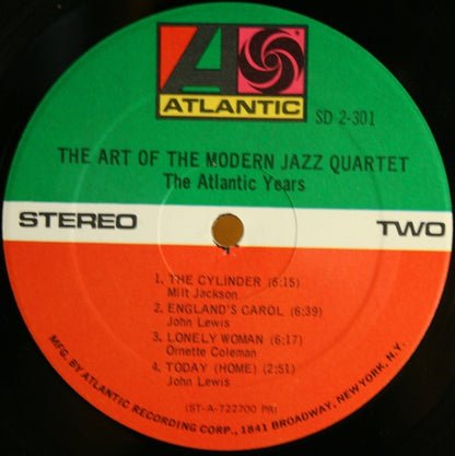 The Modern Jazz Quartet : The Art Of The Modern Jazz Quartet - The Atlantic Years (2xLP, Comp)