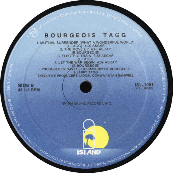 Bourgeois Tagg : Bourgeois Tagg (LP, Album)