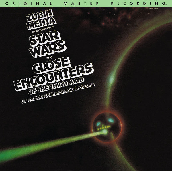 Zubin Mehta Conducts Los Angeles Philharmonic Orchestra : Suites From Star Wars And Close Encounters Of The Third Kind (LP, Album, Ltd, RM)