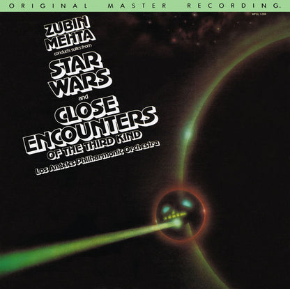 Zubin Mehta Conducts Los Angeles Philharmonic Orchestra : Suites From Star Wars And Close Encounters Of The Third Kind (LP, Album, Ltd, RM)