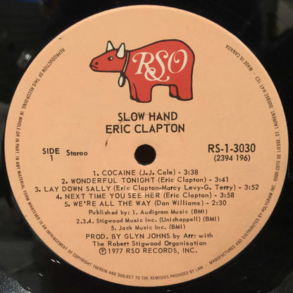 Eric Clapton : Slowhand (LP, Album, RE, Gat)