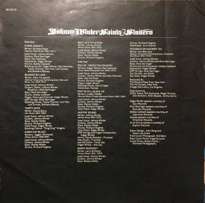 Johnny Winter : Saints & Sinners (LP, Album)