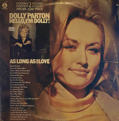 Dolly Parton : Hello I'm Dolly! / As Long As I Love (2xLP, Comp, RE)