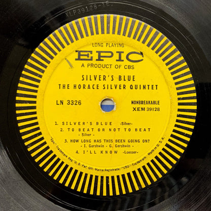 The Horace Silver Quintet : Silver's Blue (LP, Album, Mono)