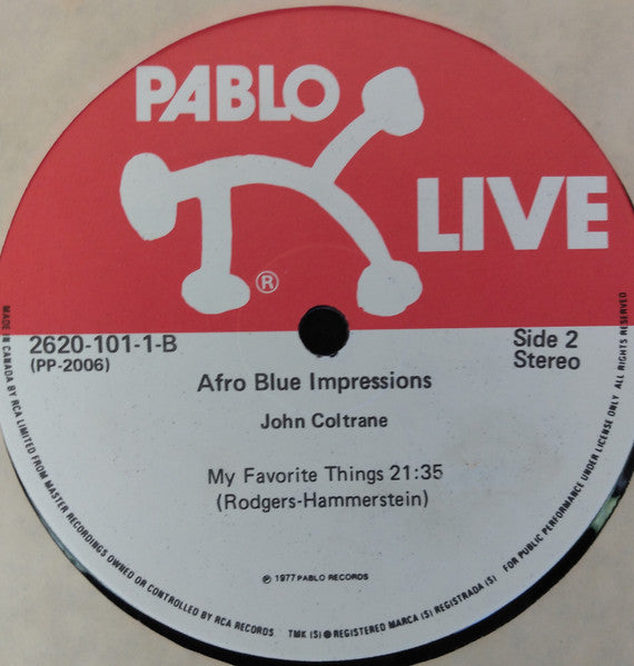 John Coltrane : Afro Blue Impressions (2xLP, Album, Mono)
