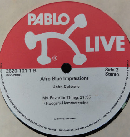 John Coltrane : Afro Blue Impressions (2xLP, Album, Mono)